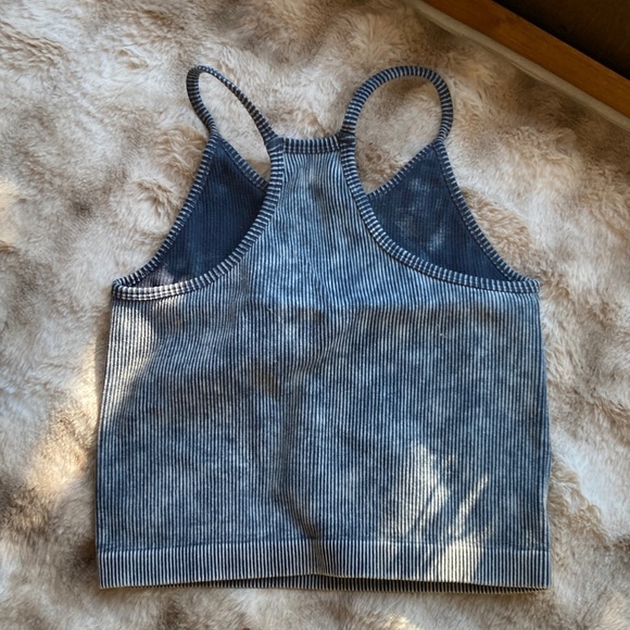 Gray Ribbed Tank Top - Picture 3 of 3